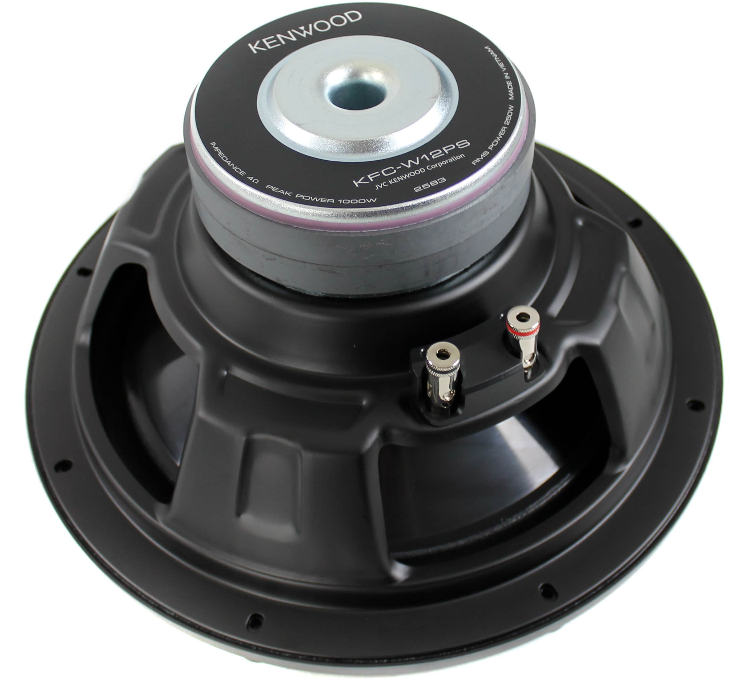Kenwood KFC-W12PS 12" 1000W 4 Ohm Car Stereo Audio Power Subwoofer | Used