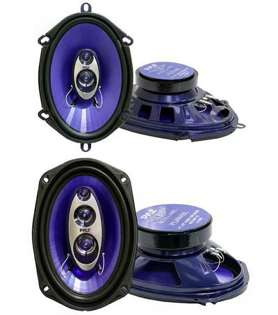 Pyle PL573BL 5x7" 300W 3-Way and PL6984BL 6x9" 400W 4-Way Car Speakers