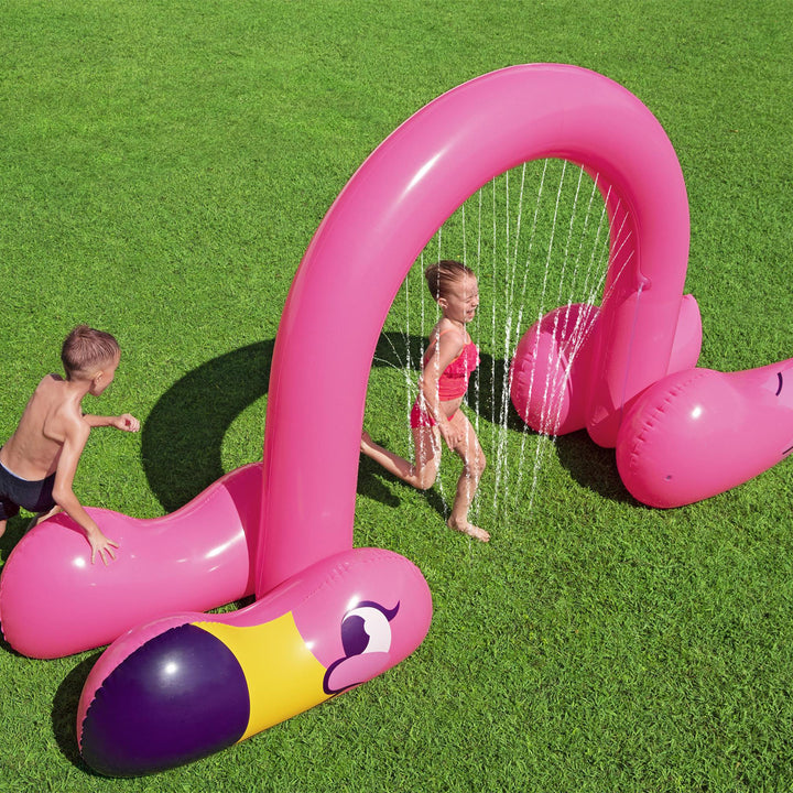 H2OGO! Jumbo Pink Flamingo Inflatable Kids Arch Sprinkler Water Toy (Used)