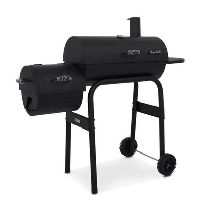 Char-Broil American Gourmet 430 BBQ Offset Charcoal Smoker Grill (Damaged)