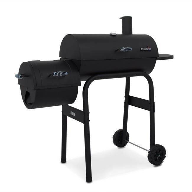 Char-Broil American Gourmet 430 BBQ Offset Charcoal Smoker Grill (Damaged)