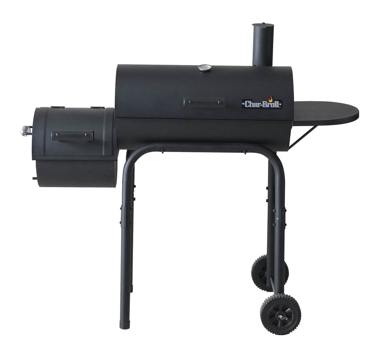 Char-Broil American Gourmet 430 BBQ Offset Charcoal Smoker Grill (Damaged)