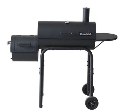 Char-Broil American Gourmet 430 BBQ Offset Charcoal Smoker Grill (Damaged)