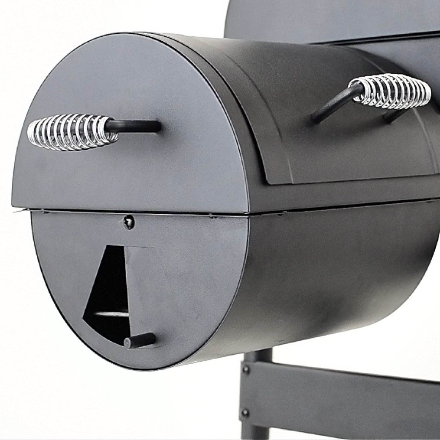 Char-Broil American Gourmet 430 BBQ Offset Charcoal Smoker Grill (Damaged)
