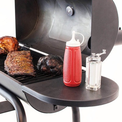 Char-Broil American Gourmet 430 BBQ Offset Charcoal Smoker Grill (Damaged)