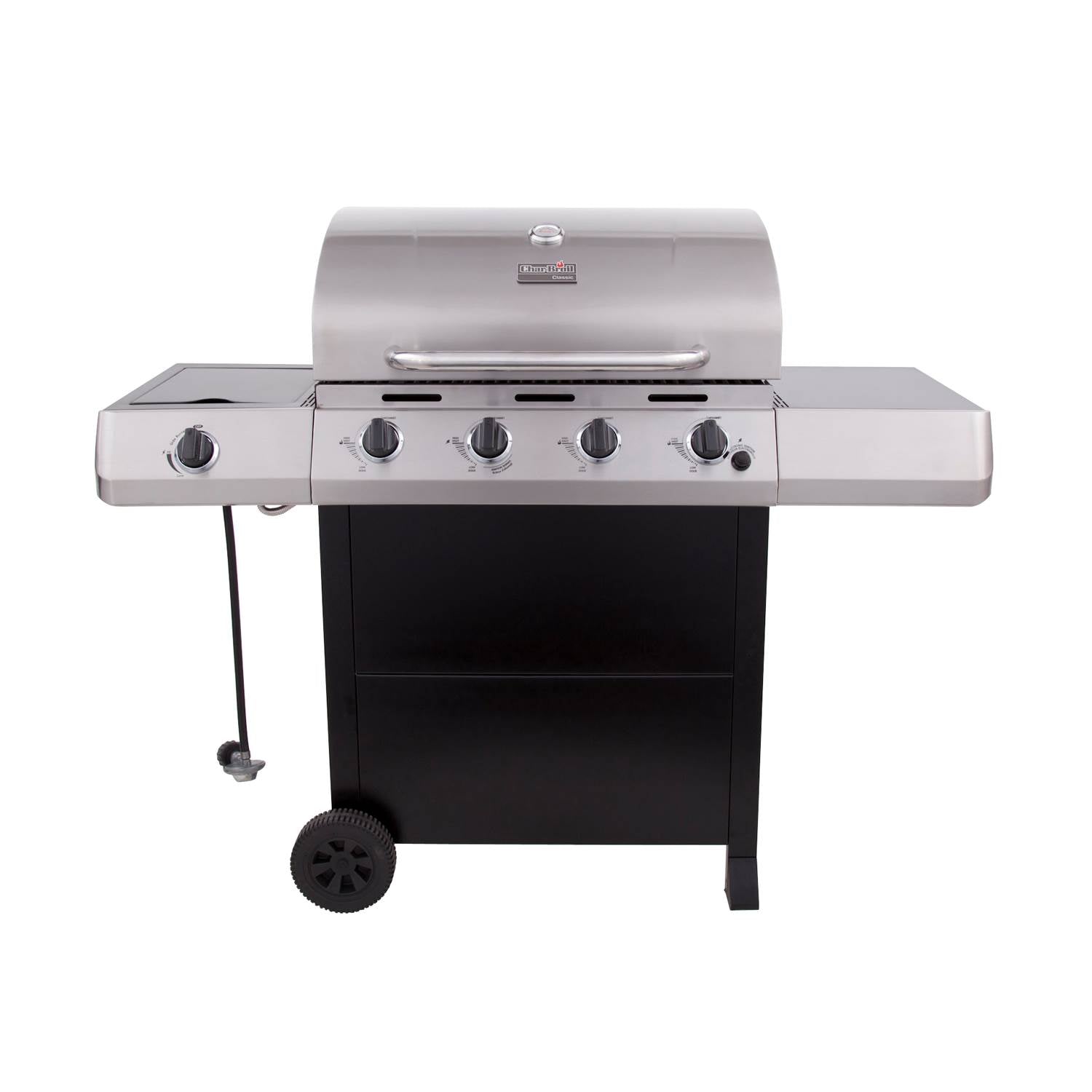 Char-Broil Classic 480 Stainless Gas Grill 40K BTU w/ Side Burner (Damaged)