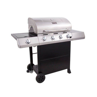 Char-Broil Classic 480 Stainless Gas Grill 40K BTU w/ Side Burner (Damaged)
