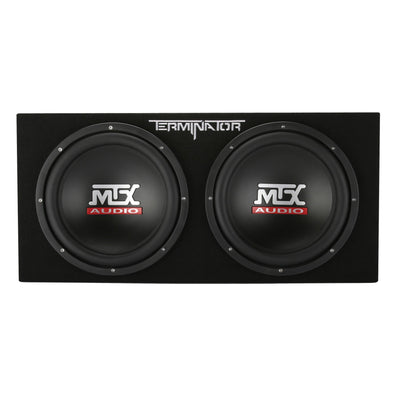 MTX TNP212DV 12-Inch 2000-W Dual Loaded Subwoofer Enclosure w/Amplifier (4 Pack) - VMInnovations