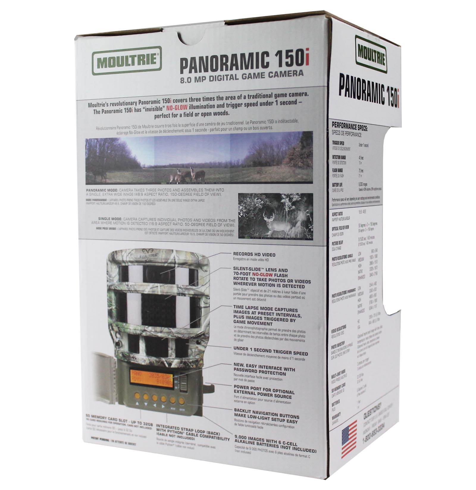 MOULTRIE No Glow 8MP Panoramic 150i Infrared Digital Trail Camera (For Parts)