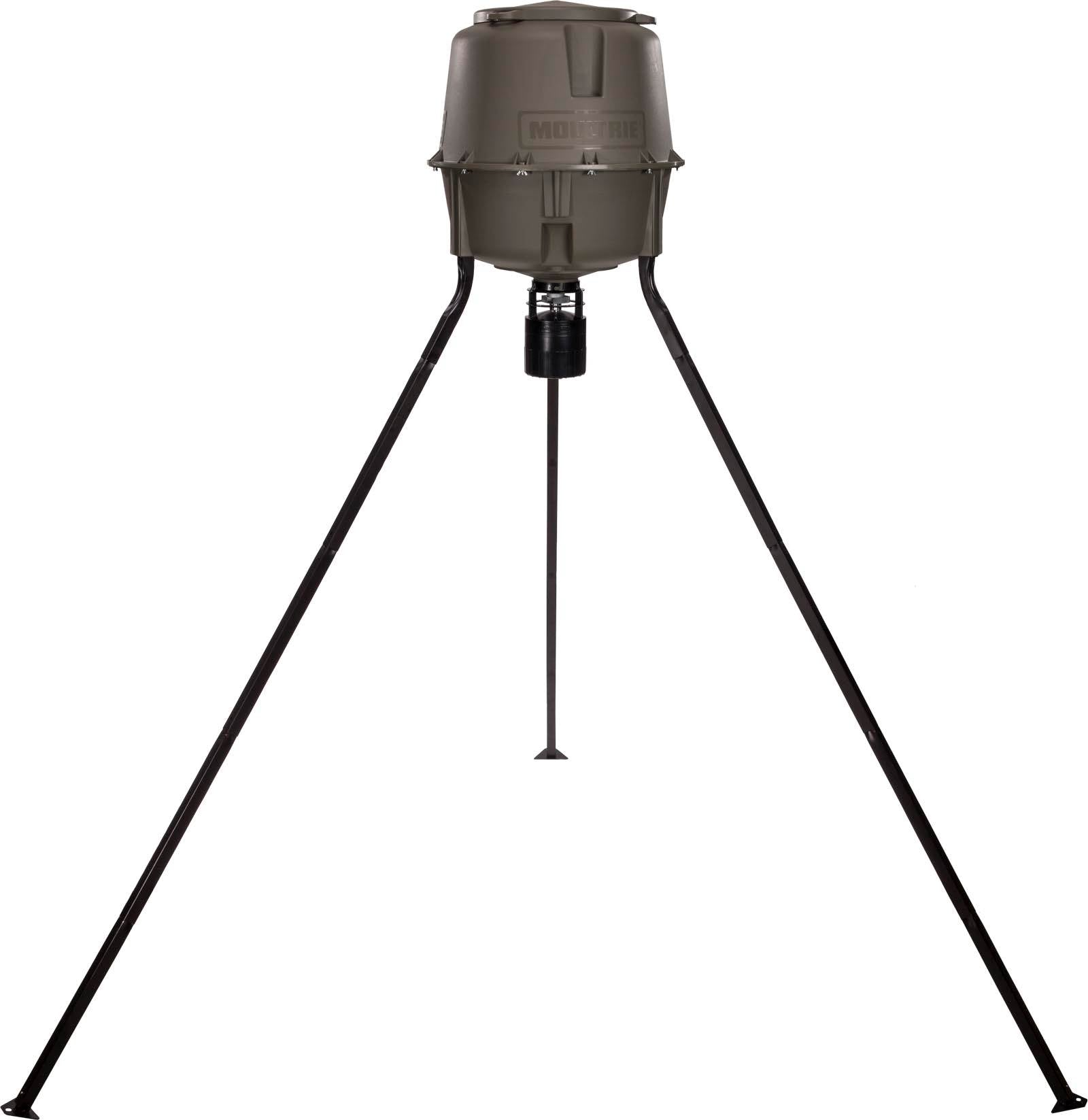 Moultrie 30 Gal Adjustable Height Quick-Lock Elite Tripod Deer Feeder, MFG-13062