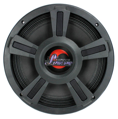2) Lanzar OPTI10MI 10" 2000 Watt 4-Ohm High Power Mid Bass Car Audio Speakers