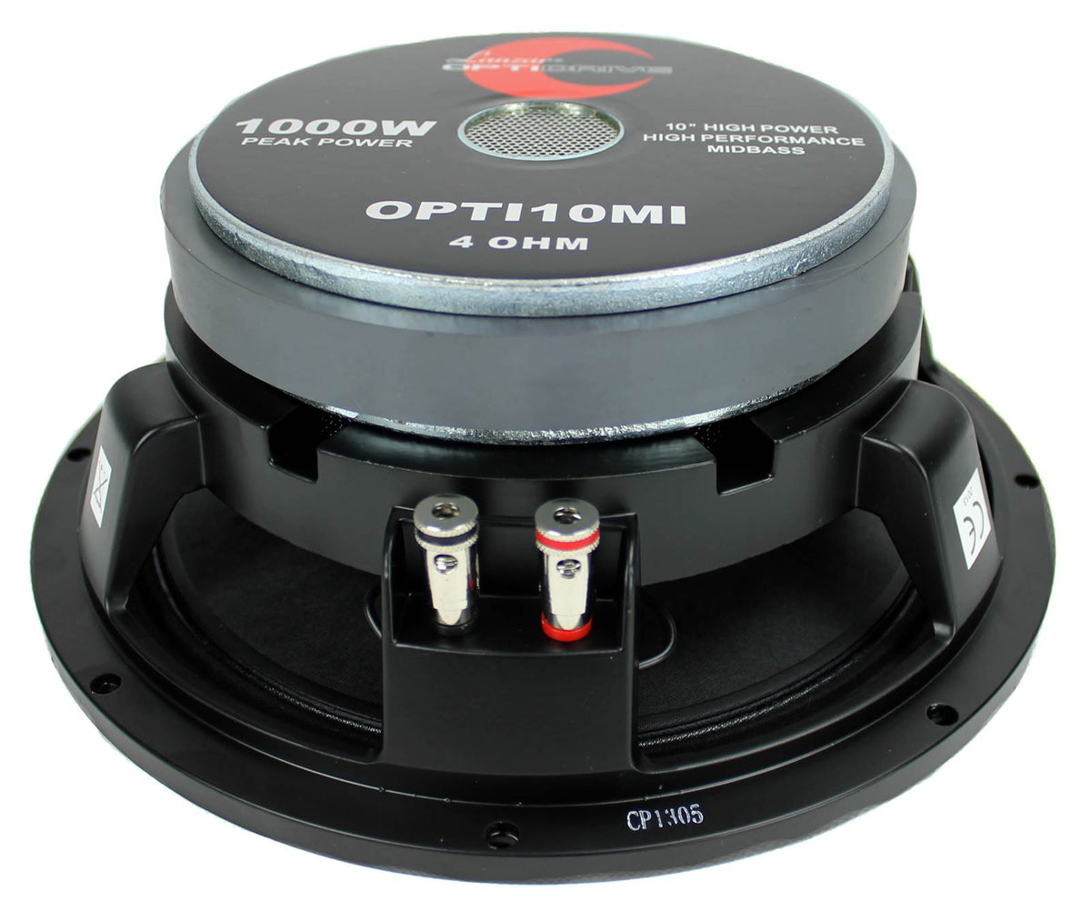2) Lanzar OPTI10MI 10" 2000 Watt 4-Ohm High Power Mid Bass Car Audio Speakers