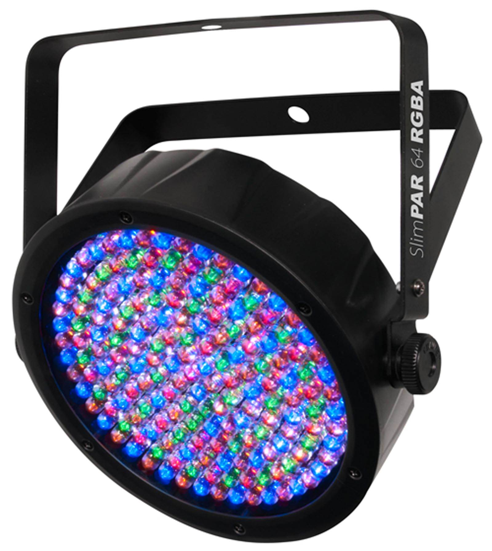 (2) Chauvet DJ SlimPar 64 RGBA LED DMX Compact Slim Par Can Stage Light Effects - VMInnovations