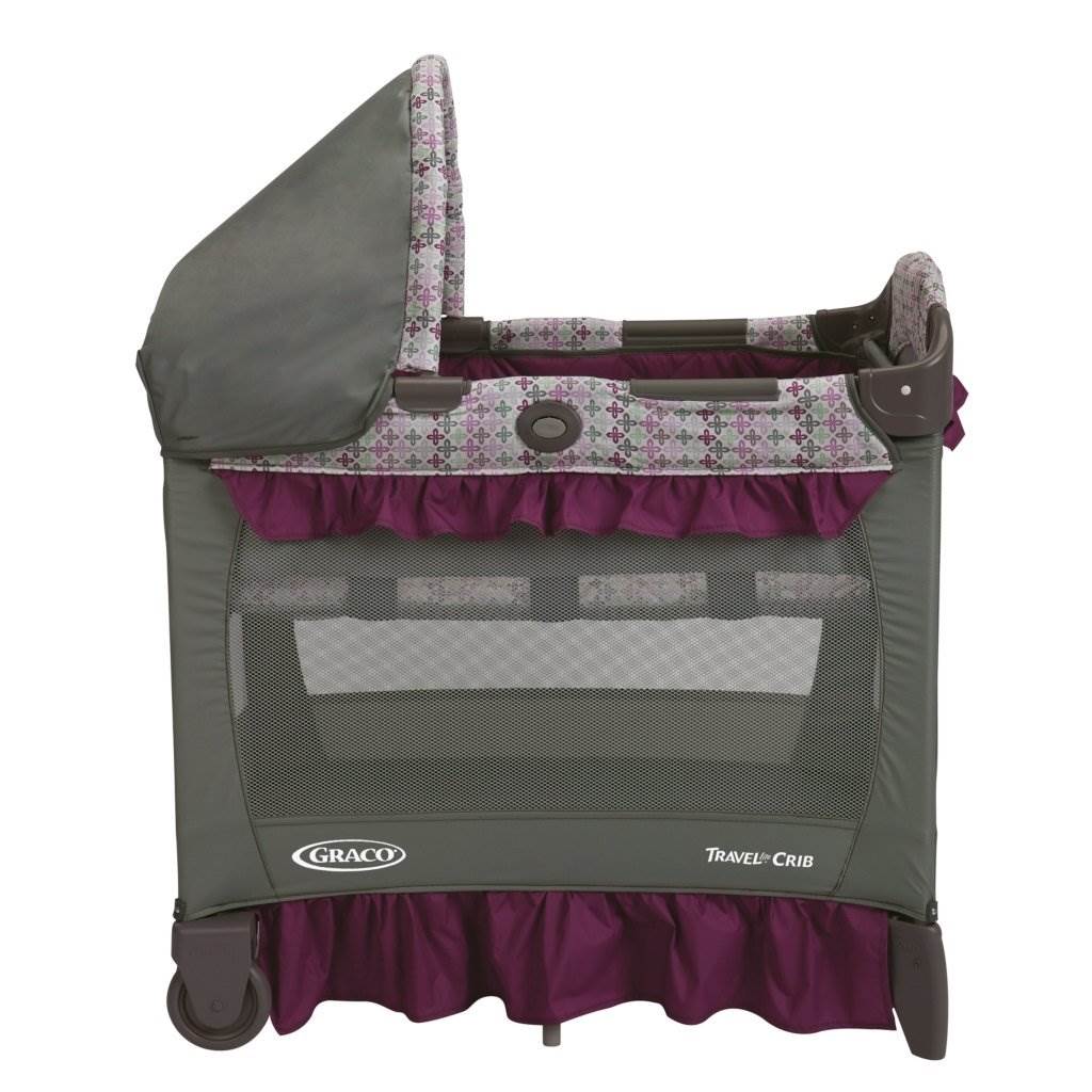 Graco Baby Travel Lite Portable Folding Crib w/ Bassinet - Nyssa | Open Box