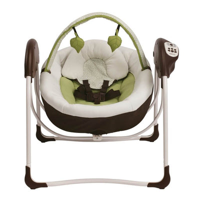 Graco Glider Petite LX Baby/Infant Swing with Mobile Toys – 1893827 (Open Box)