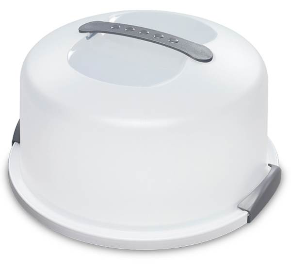 Sterilite Portable Latching Cake Server Carrier Keeper w/Handles, One (Open Box)