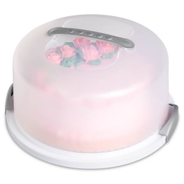 Sterilite Portable Latching Cake Server Carrier Keeper w/Handles, One (Open Box)
