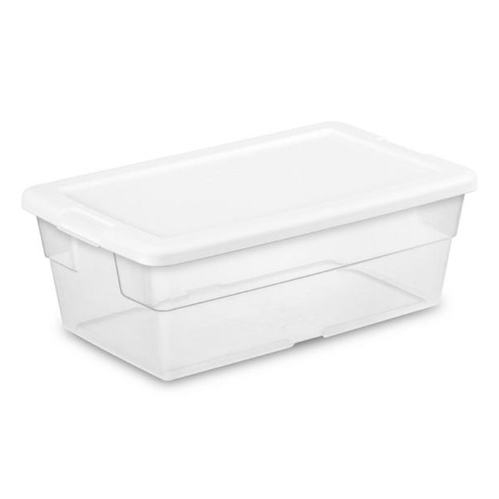 Sterilite 70 Quart Ultra Storage Container Box (4 Pack) & 6 Quart Tote (12 Pack)