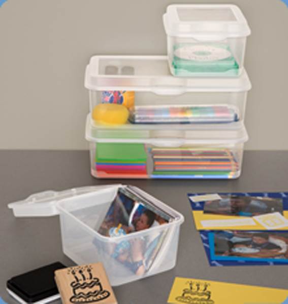 Single Sterilite 18038612 Plastic Latching Storage Container Clear (Open Box)