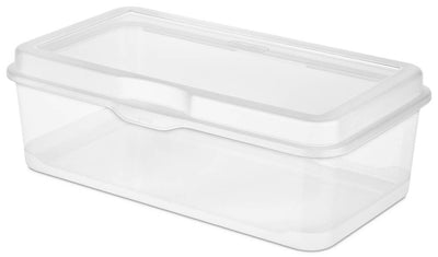 Sterilite Plastic Latching Storage Box Container Clear (Open Box)