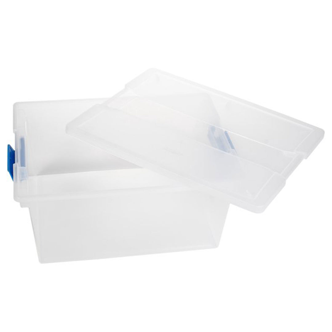 Sterilite Medium Clear Storage Tote, 8 Pack, & Large Clear Storage Tote, 8 Pack