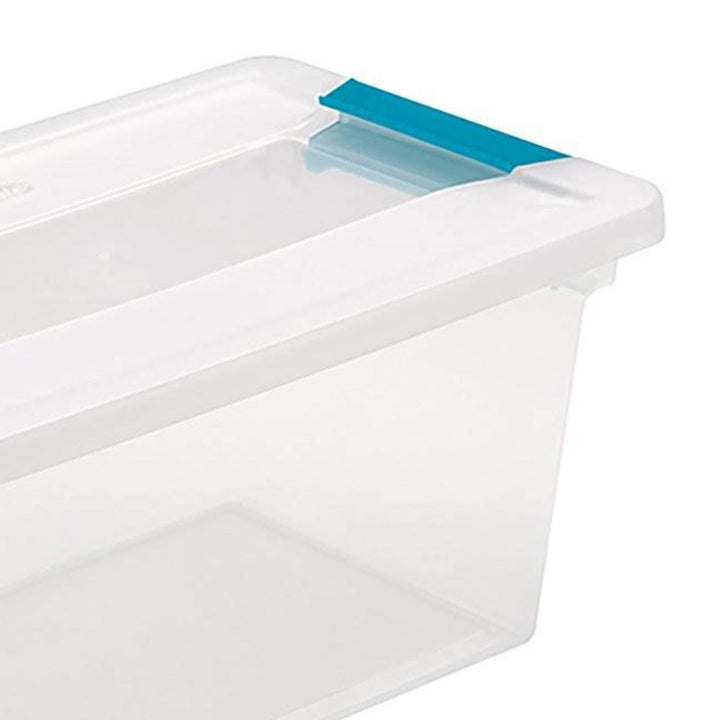 Sterilite Medium Clear Storage Tote, 8 Pack, & Large Clear Storage Tote, 8 Pack