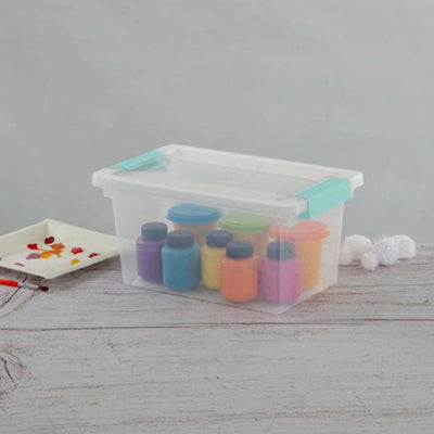 Sterilite Clear Medium Storage Tote, 12 Pack, and Large Storage Tote, 12 Pack - VMInnovations