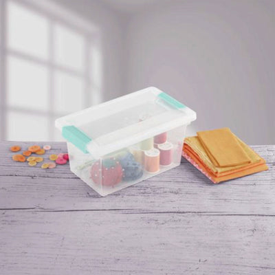 Sterilite Clear Medium Storage Tote, 12 Pack, and Large Storage Tote, 12 Pack - VMInnovations