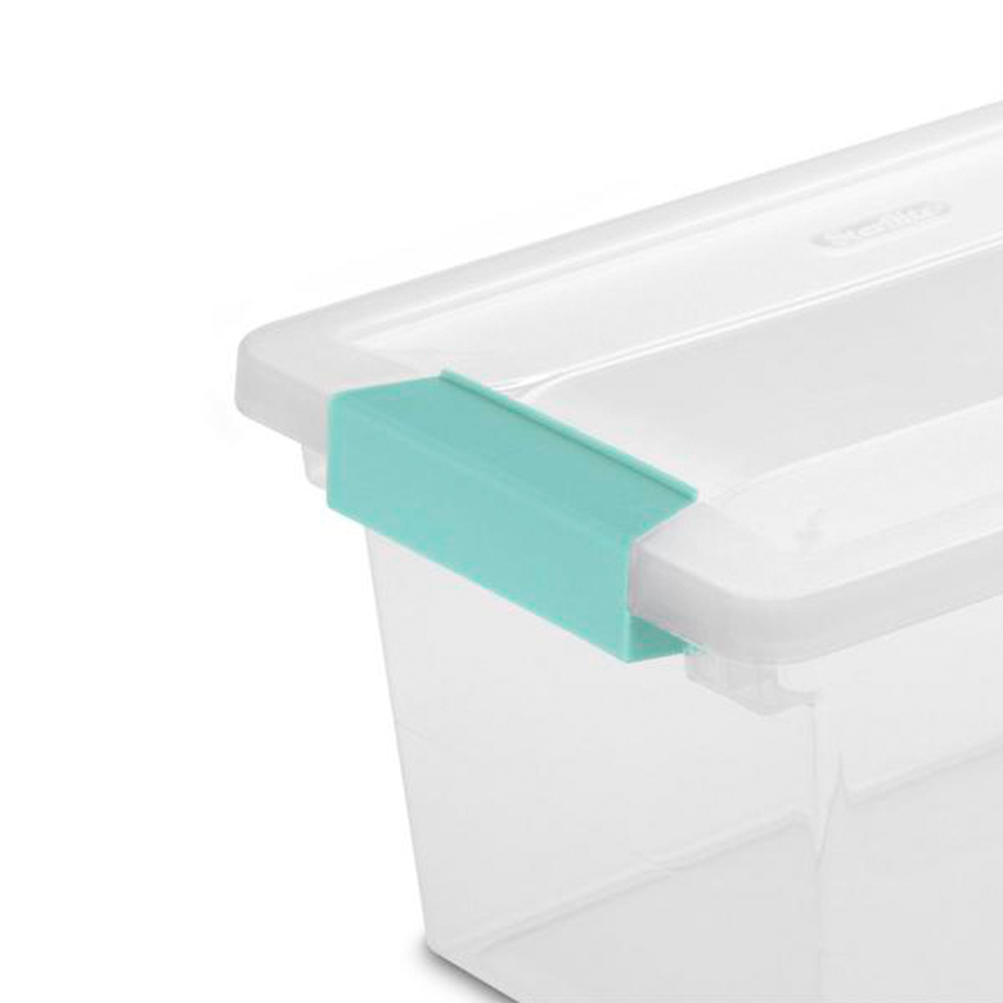 Sterilite Medium Clip Box Clear Storage Tote Container (Open Box)