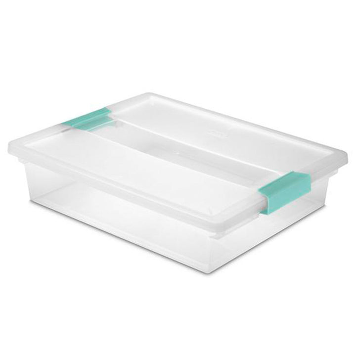 Sterilite Large Clip Storage Box Container (6 Pack) + Small Clip Box (6 Pack)