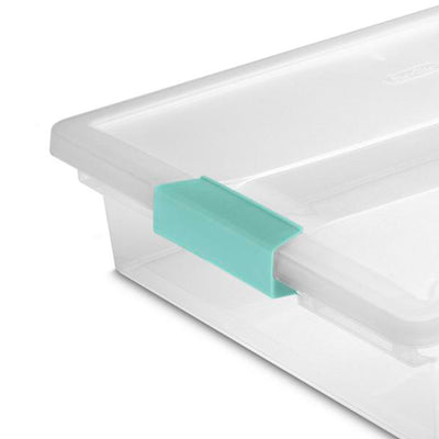 Sterilite Large Clip Storage Box, 12 Pack, and Small Clip Storage Box, 6 Pack