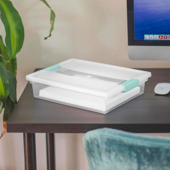 Sterilite Large Clip Storage Box, 12 Pack, and Small Clip Storage Box, 6 Pack