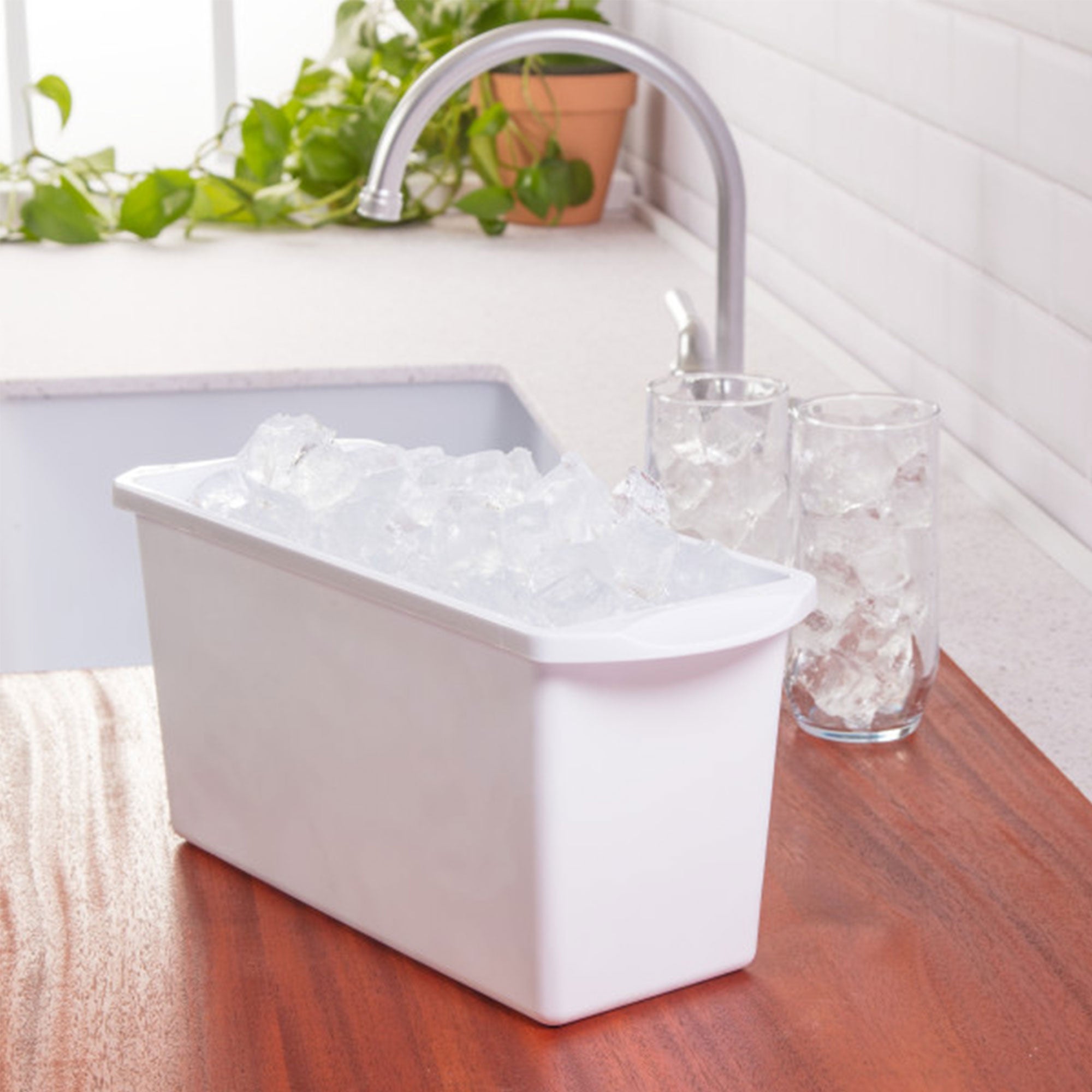 Sterilite 72508006 Home/Office Freezer Deep Ice Cube Bin Tray Holder (6 Pack)