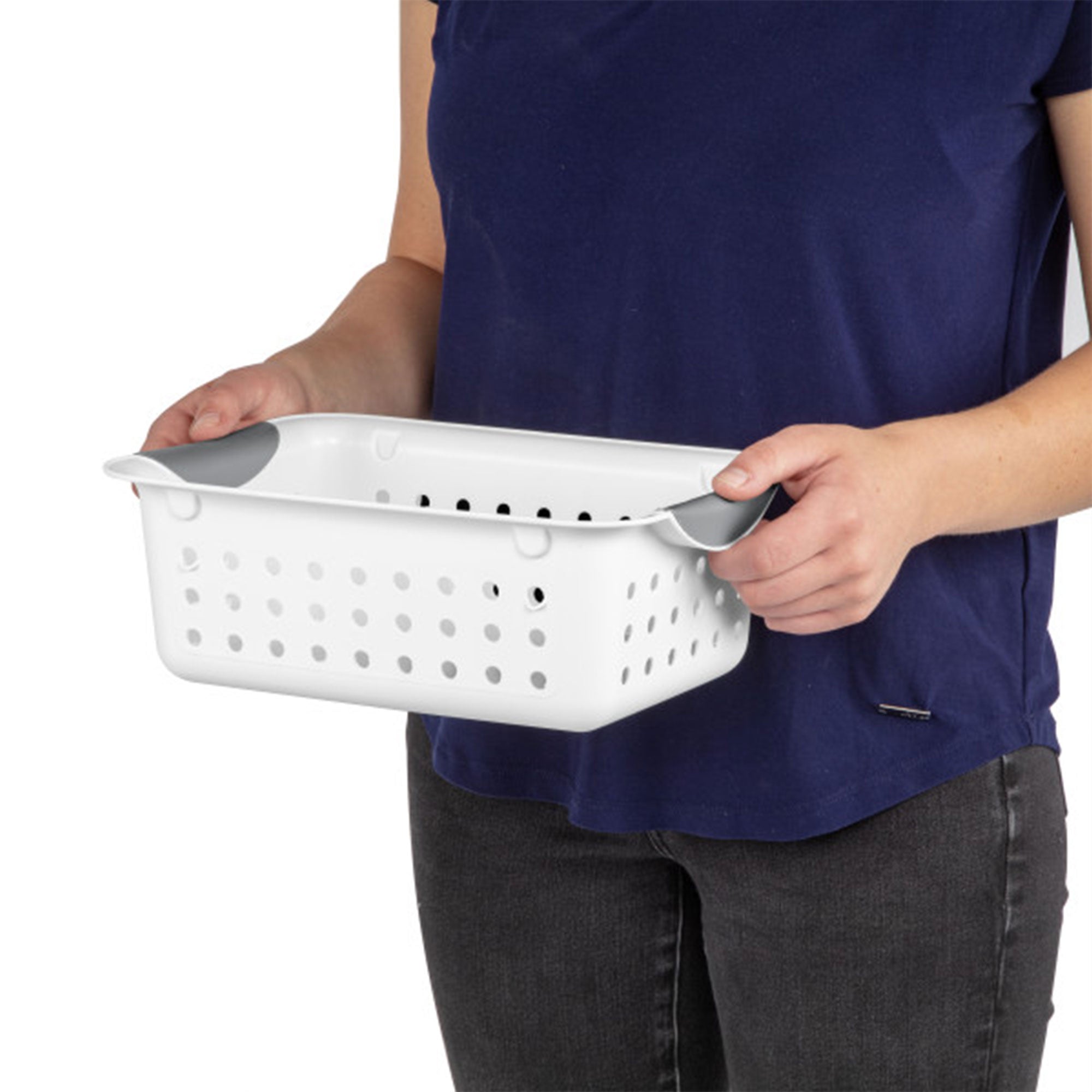 Sterilite Small Plastic Storage Bin Organizer Baskets (Open Box) (12 Pack)