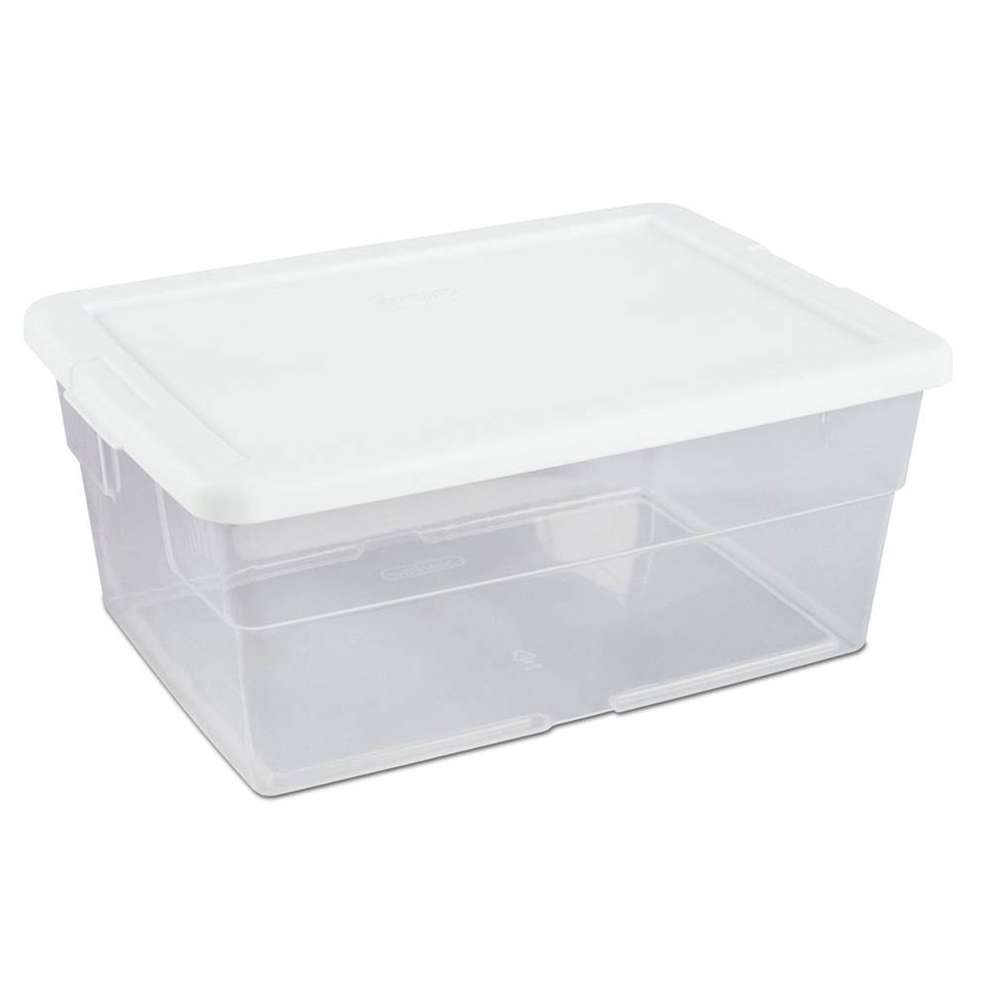 Sterilite 16 Quart Plastic Storage Container (12 Pack) & 6 Quart Tote (24 Pack) - VMInnovations