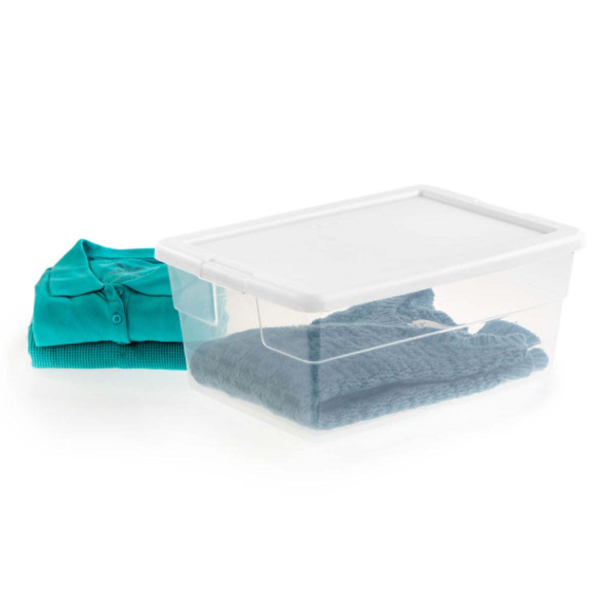 Sterilite Cleaner 16 Qt Stacking Storage Tote Containers (Open Box)(12 Pack)