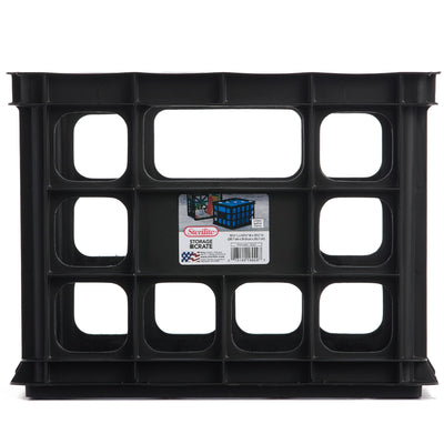 Sterilite 16929006 Plastic Black Storage Box Crate - Single (Open Box)