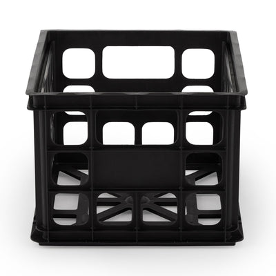 Sterilite 16929006 Plastic Black Storage Box Crate - Single (Open Box)
