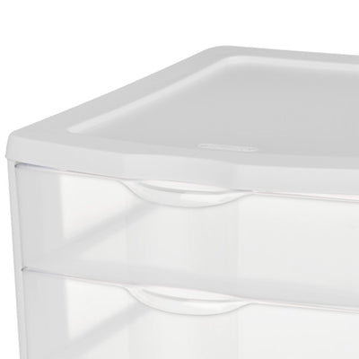4 Sterilite ClearView Portable 3 Storage Drawer Organizer Cabinets (Open Box)