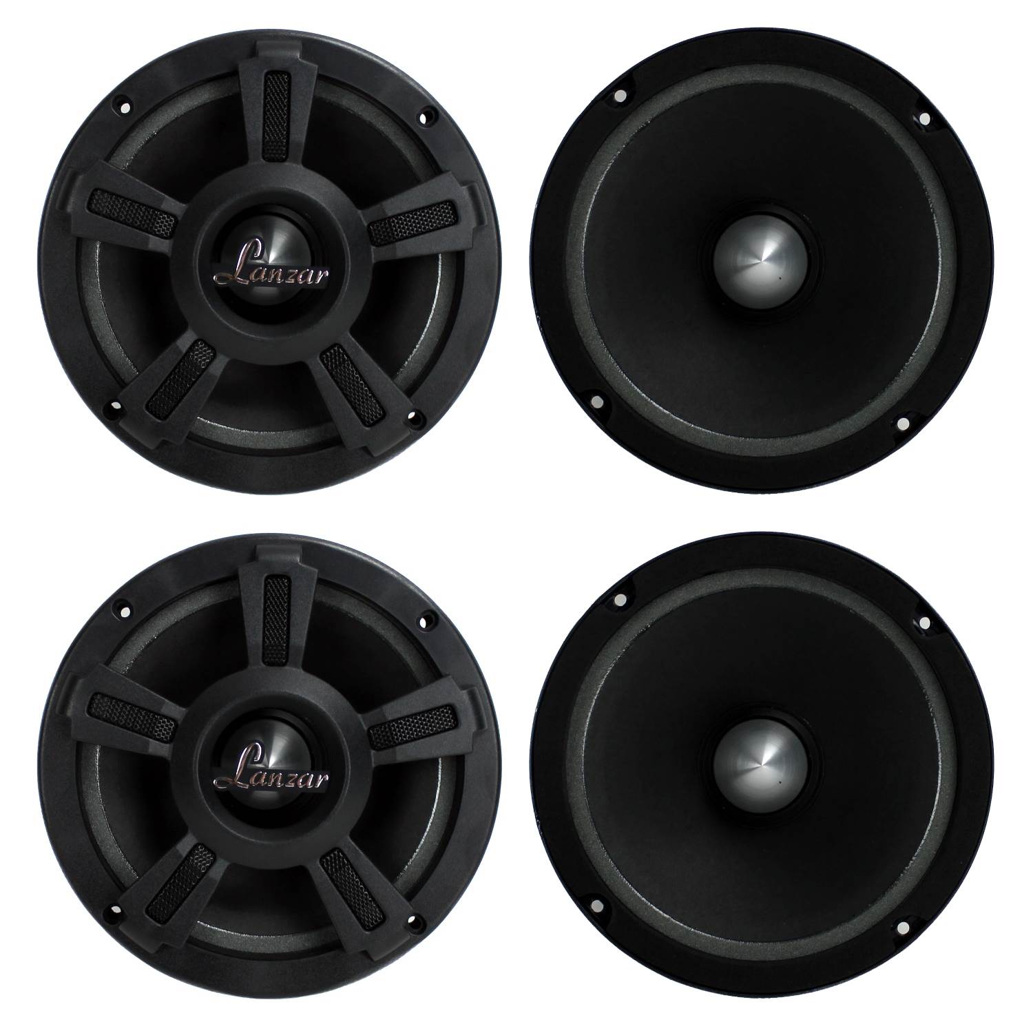 LANZAR OPTI6MI 6.5" 2000W Car Mid bass Mid Range Audio Power Speakers - VMInnovations