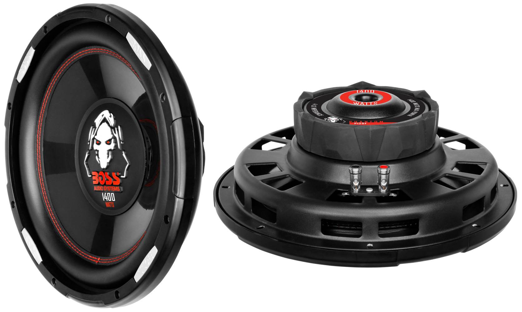 Boss Audio P120F 12" 2800 Watt Car Shallow/Slim Subwoofer Power Sub Woofer Audio