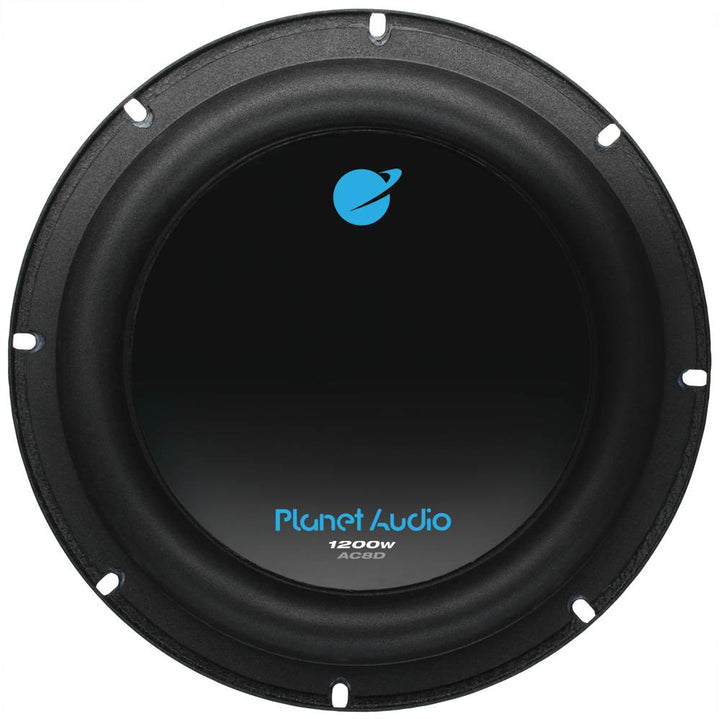 Planet Audio AC8D 8" 2400 Watt Car Subwoofer Power Sub Woofer DVC 4 Ohm