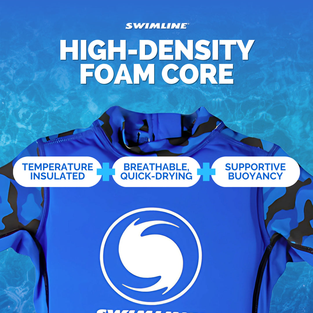 Swimline Blue Lycra Boy's Floating Swim Trainer Wet Suit Life Vest Small 9892B