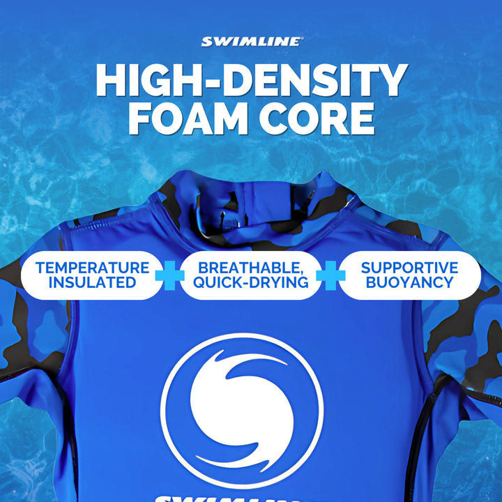 Swimline Blue Lycra Boy's Floating Swim Trainer Wet Suit Life Vest Small 9892B