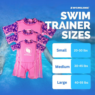 Swimline 9894G Pink Lycra Girl's Floating Swim Trainer Wet Suit Life Vest, Large - VMInnovations