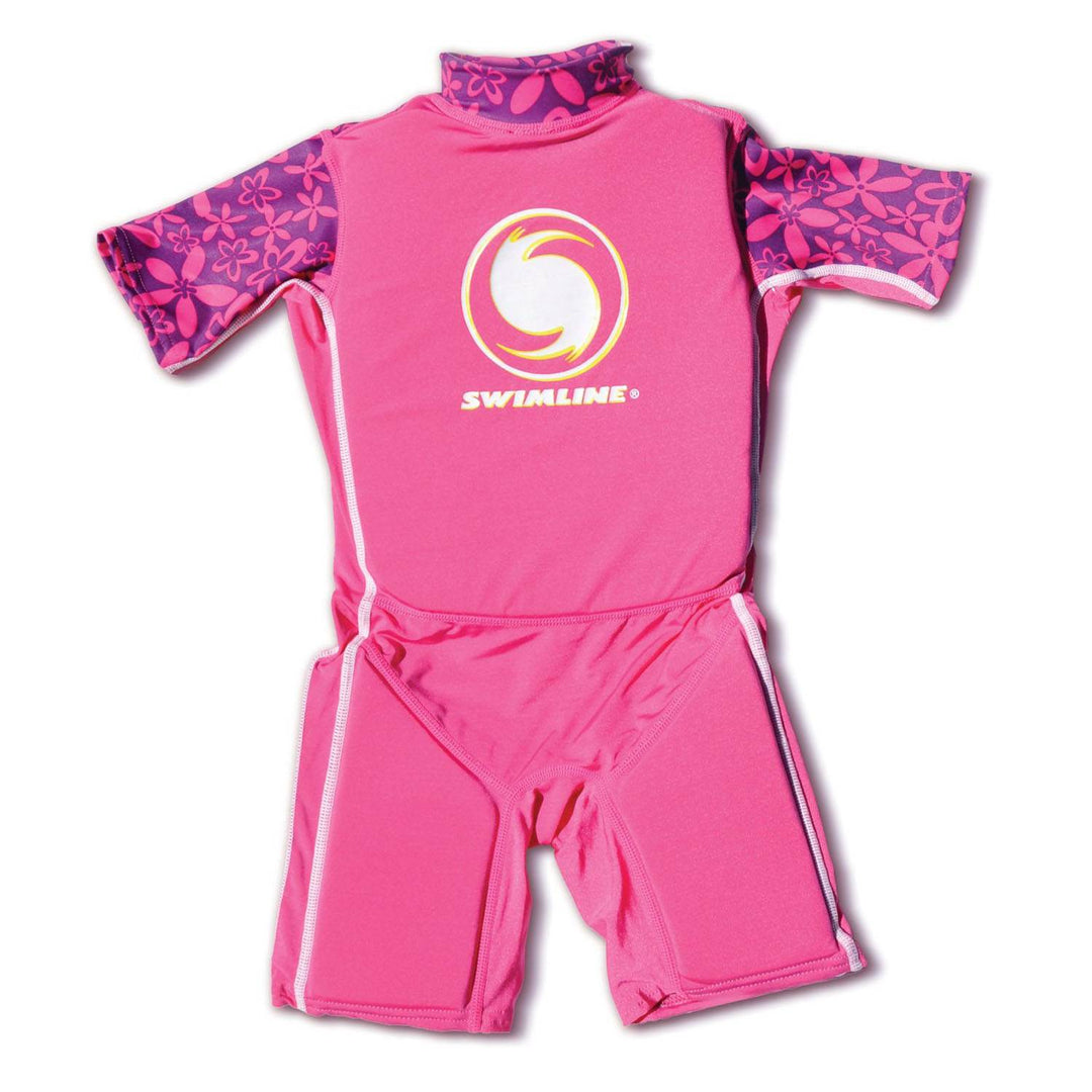 Swimline Pink Lycra Girl's Floating Swim Trainer Wet Suit Life Vest, Large(Used)