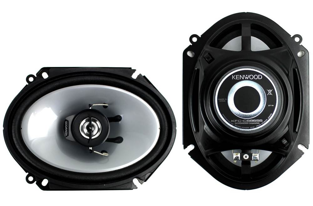 2) Kenwood KFC-C6865S 6x8" 250 Watt 2-Way Car Audio Coaxial Speakers (Open Box)