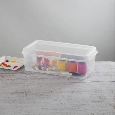 Sterilite Plastic Stacking FlipTop Latching Storage Box Container, Clear, 6 Pack