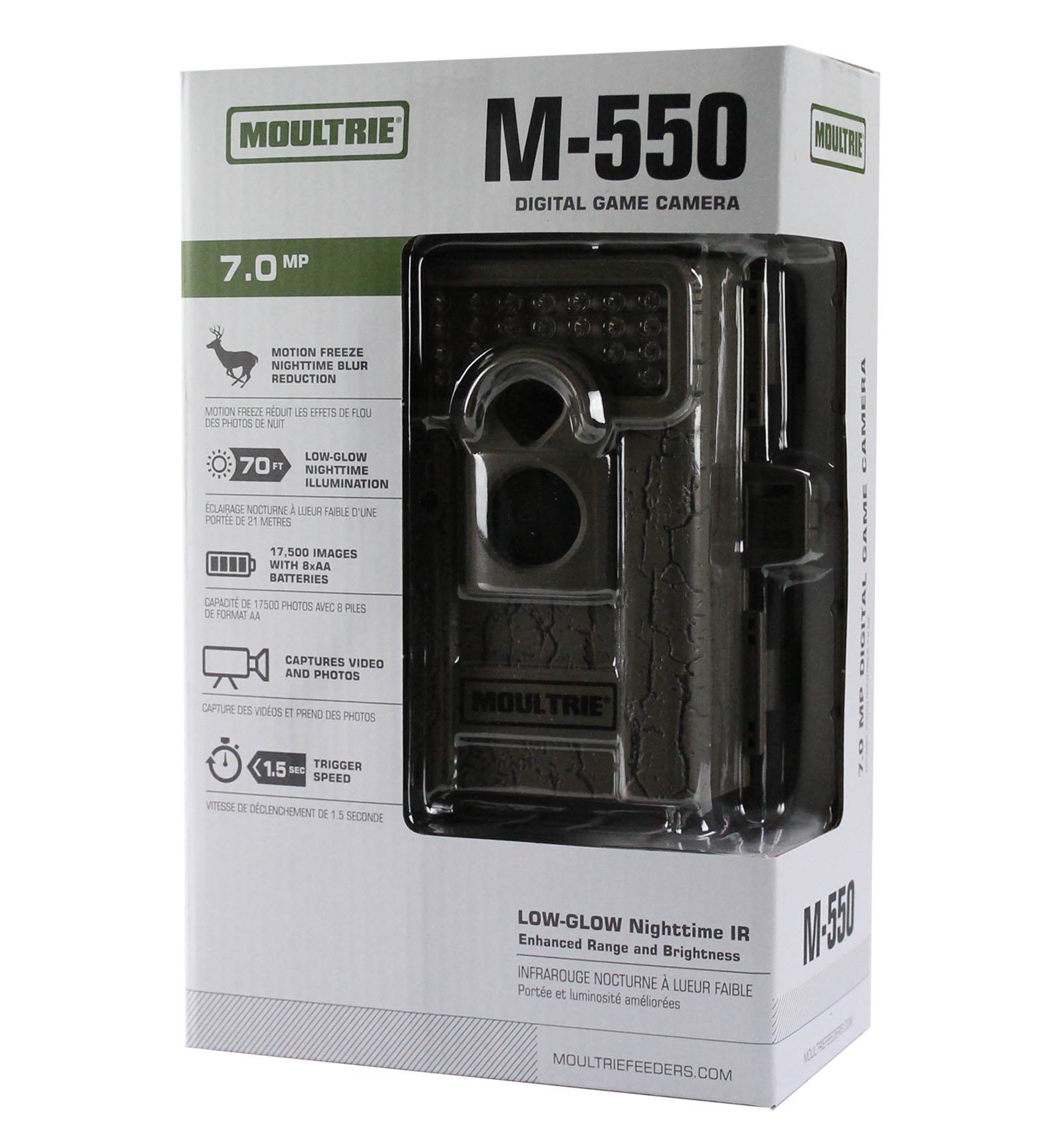 MOULTRIE M-550 Low Glow Infrared 7MP Digital Trail Game Mini Camera +8GB SD Card