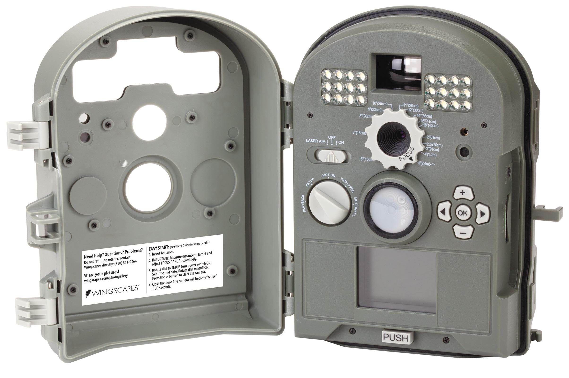 Wingscapes BirdCam Pro Motion-Activated Digital Backyard Wildlife Camera+SD Card